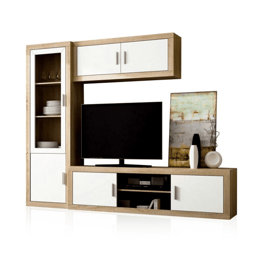 Salão Nuka V1 Cambria - Branco 240 x 193,2 x 41,4 cm