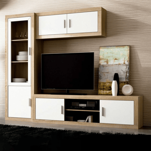 Salão Nuka V1 Cambria - Branco 240 x 193,2 x 41,4 cm