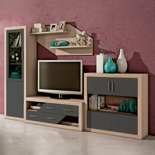 Salão Nuka V10 Cambria - Grafite 300 x 193,2 x 41,4 cm
