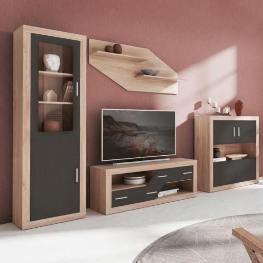 Salão Nuka V10 Cambria - Grafite 300 x 193,2 x 41,4 cm