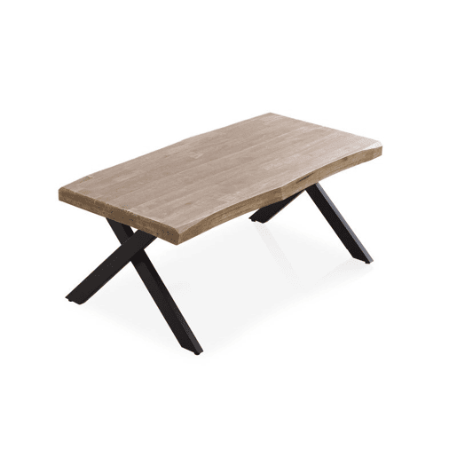 Mesa de centro elevatória Xena Fit Carvalho Mel - Preto 120 x 62 x 60 cm