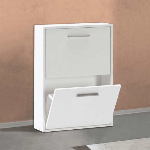 Sapateira Home 2 portas Branco 53 x 73 x 18 cm Sapateira Home 2 portas Branco 53 x 73 x 18 cm