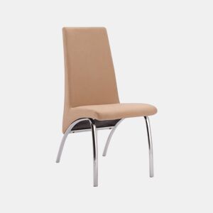 Conjunto de 2 cadeiras de jantar Lise Tex Bege 44 x 95 x 61 cm
