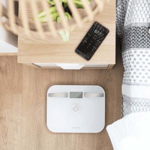 Cecotec Balança para casa de banho sem pilhas, inteligente, de alta precisão e com conetividade Bluetooth.