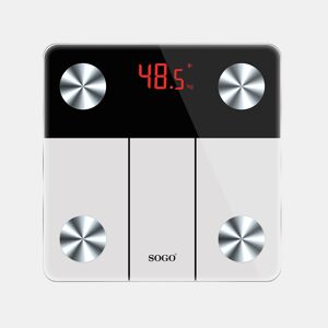 BALANÇA DE CASA DE BANHO INTELIGENTE COM BLUETOOTH MEDIDOR DE GORDURA CORPORAL E ÁGUA 180KG