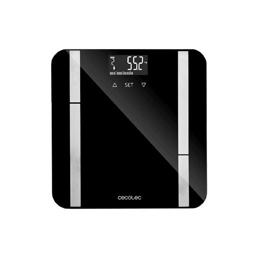 Cecotec Balança para casa de banho digital inteligente de grande superfície e alta precisão, com fita métrica. Cecotec Balança para casa de banho digital inteligente de grande superfície e alta precisão, com fita métrica.