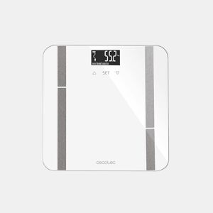 Cecotec Balança para casa de banho digital inteligente de grande superfície e alta precisão, com fita métrica.