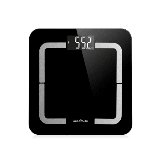 Cecotec Balança para casa de banho digital inteligente de alta precisão, com conectividade e fita métrica.