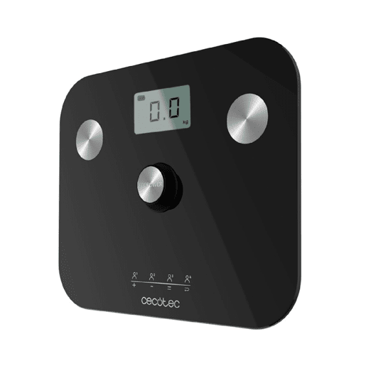 Cecotec Balança para casa de banho sem pilhas, inteligente de alta precisão e função bioimpedância.