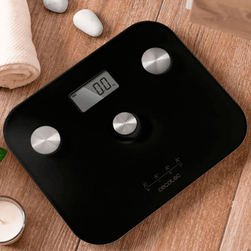 Cecotec Balança para casa de banho sem pilhas, inteligente de alta precisão e função bioimpedância.