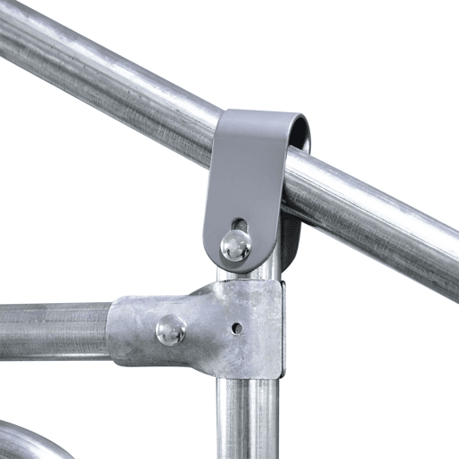 PawHut Galinheiro de Exterior Grande 380x280x195cm Gaiola para 10-12 Galinhas de Aço Galvanizado com 2 Ambientes Teto com Cobertura de Tecido e Cerca para Coelhos Patos Prata