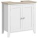Armario de Baño MDF kleankin, hogar - baño Armario de Baño MDF kleankin, hogar - baño Blanco/ Madera