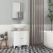 Armario de Baño MDF kleankin, hogar - baño Armario de Baño MDF kleankin, hogar - baño Blanco/ Madera