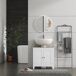 Armario de Baño MDF kleankin, hogar - baño Armario de Baño MDF kleankin, hogar - baño Blanco/ Madera