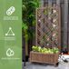 Jardinera con Enrejado Madera de Abeto Outsunny Jardinera con Enrejado Madera de Abeto Outsunny Amarillo