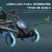 GoKart a Pedale PP, Metal HOMCOM GoKart a Pedale PP, Metal HOMCOM Azul