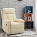 Sillón Reclinable Acero, MDF, PU y Espuma HOMCOM Sillón Reclinable Acero, MDF, PU y Espuma HOMCOM Blanco