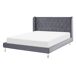 Beliani Cama Terciopelo FORBACH 154x218 Beliani Cama Terciopelo FORBACH 154x218 Gris
