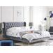 Beliani Cama Terciopelo FORBACH 154x218 Beliani Cama Terciopelo FORBACH 154x218 Gris