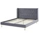 Beliani Cama Terciopelo FORBACH 154x218 Beliani Cama Terciopelo FORBACH 154x218 Gris