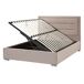 Beliani Cama con almacenaje Terciopelo ROUEN Beliani Cama con almacenaje Terciopelo ROUEN Gris Oscuro