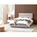 Beliani Cama con almacenaje Terciopelo ROUEN Beliani Cama con almacenaje Terciopelo ROUEN Gris Oscuro