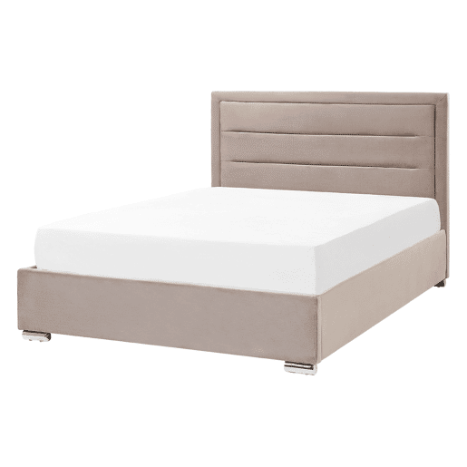 Beliani Cama baú Veludo ROUEN
