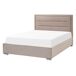 Beliani Cama con almacenaje Terciopelo ROUEN Beliani Cama con almacenaje Terciopelo ROUEN Gris Oscuro