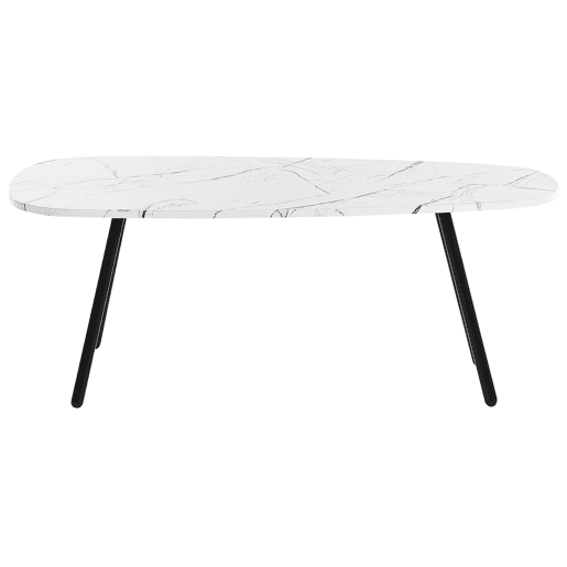 Mesa de centro BIDDLE Mármore branco