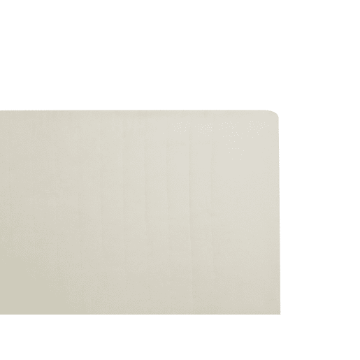 Cama Chenille TALENCE 160 x 200 cm Creme claro