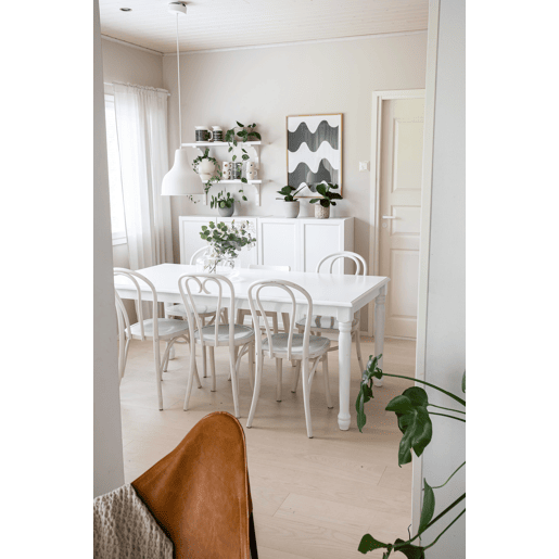 Mesa de jantar CARY Branco 180 cm 90 cm Mesa de jantar CARY Branco 180 cm 90 cm