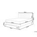 Beliani Cama con somier Chenilla TALENCE 198x218 Beliani Cama con somier Chenilla TALENCE 198x218 Beige