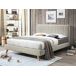 Beliani Cama con somier Chenilla TALENCE 198x218 Beliani Cama con somier Chenilla TALENCE 198x218 Beige