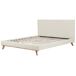 Beliani Cama con somier Chenilla TALENCE 198x218 Beliani Cama con somier Chenilla TALENCE 198x218 Beige