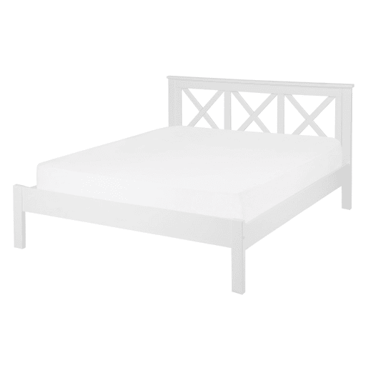 Cama Pinho TANNAY 140 x 200 cm Branco
