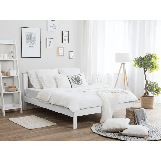 Cama Pinho TANNAY 140 x 200 cm Branco