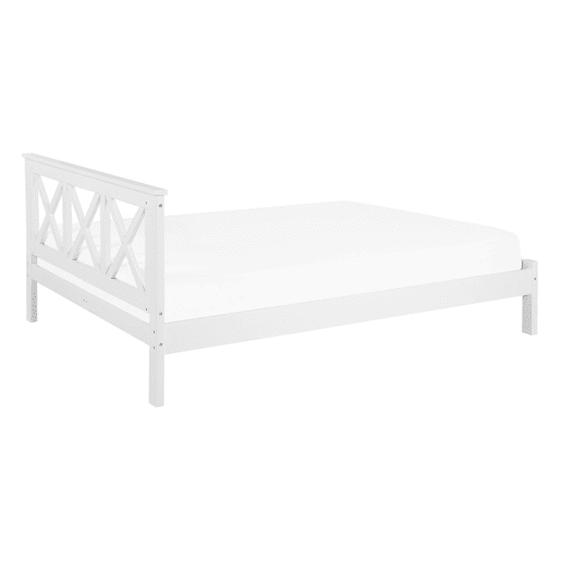 Cama Pinho TANNAY 140 x 200 cm Branco