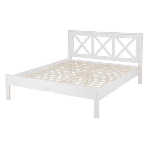 Cama Pinho TANNAY 140 x 200 cm Branco