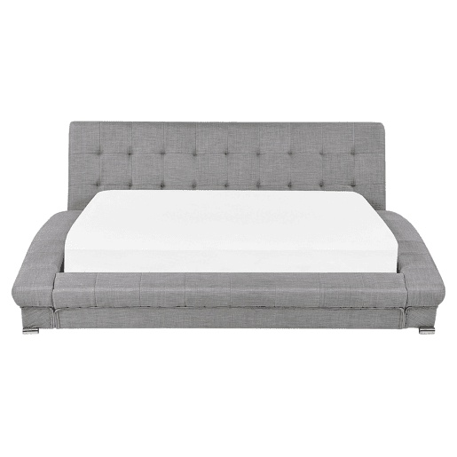 Cama de água Tecido LILLE 160 x 200 cm Cinzento
