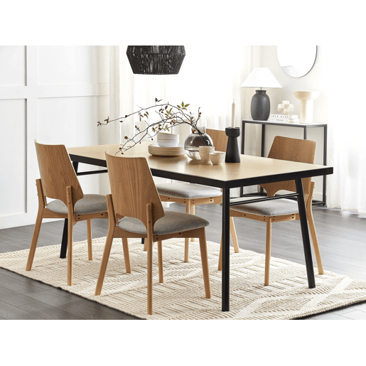 Mesa de jantar IVORIE Freixo claro 180 cm 90 cm