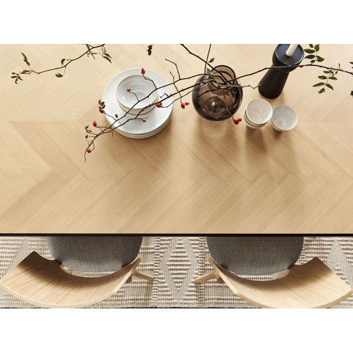 Mesa de jantar IVORIE Freixo claro 180 cm 90 cm