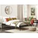 Beliani Cama Acero VAURS 167x206 Beliani Cama Acero VAURS 167x206 Negro