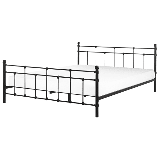 Cama Metal LYNX 160 x 200 cm Preto