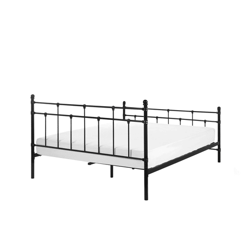 Cama Metal LYNX 160 x 200 cm Preto