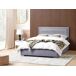 Beliani Cama con almacenaje Terciopelo ROUEN Beliani Cama con almacenaje Terciopelo ROUEN Gris Oscuro