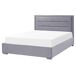 Beliani Cama con almacenaje Terciopelo ROUEN Beliani Cama con almacenaje Terciopelo ROUEN Gris Oscuro