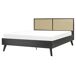 Beliani Cama Ratán, Tablero de partículas MONPAZIER 167x209 Beliani Cama Ratán, Tablero de partículas MONPAZIER 167x209 Marrón