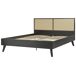 Beliani Cama Ratán, Tablero de partículas MONPAZIER 167x209 Beliani Cama Ratán, Tablero de partículas MONPAZIER 167x209 Marrón
