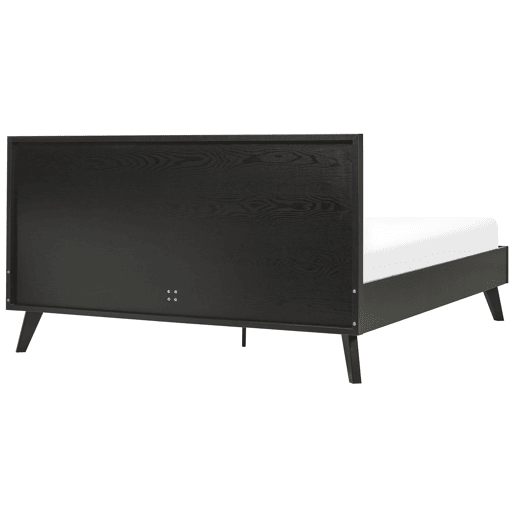 Cama Rattan MONPAZIER 160 x 200 cm Preto