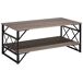 Beliani Mesa de centro BOLTON 61x120 Beliani Mesa de centro BOLTON 61x120 Gris Oscuro